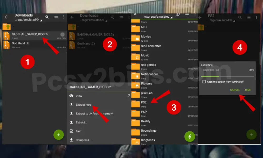 Move the BIOS File to Your Device
