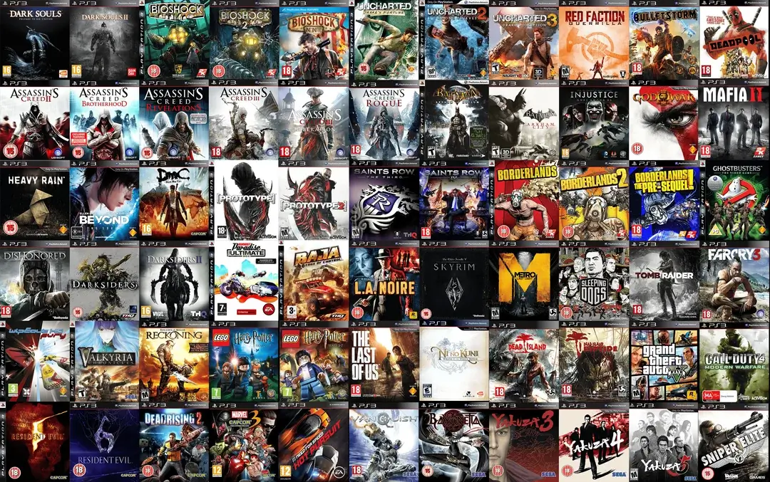 Remasters and Ports of PS3 Games for PS4 and PS5 , image of all the PS3 games that got a physical re-release on the PS4.