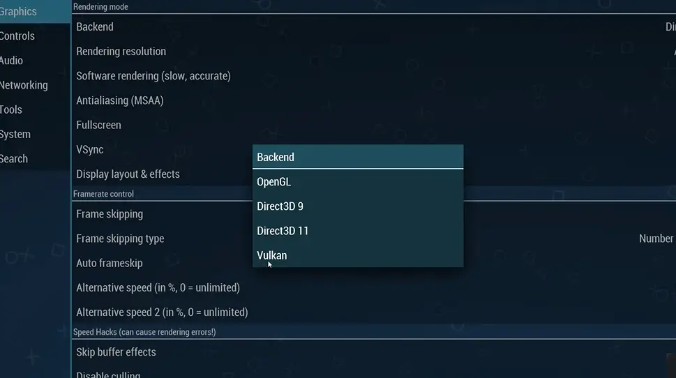 configure graphic settings